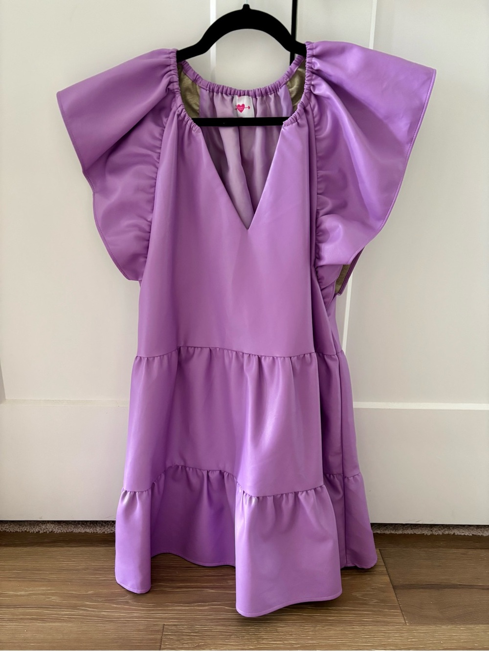 Buddy Love Lavender Vegan Leather Dress